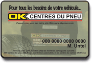 Carte OK Pneus